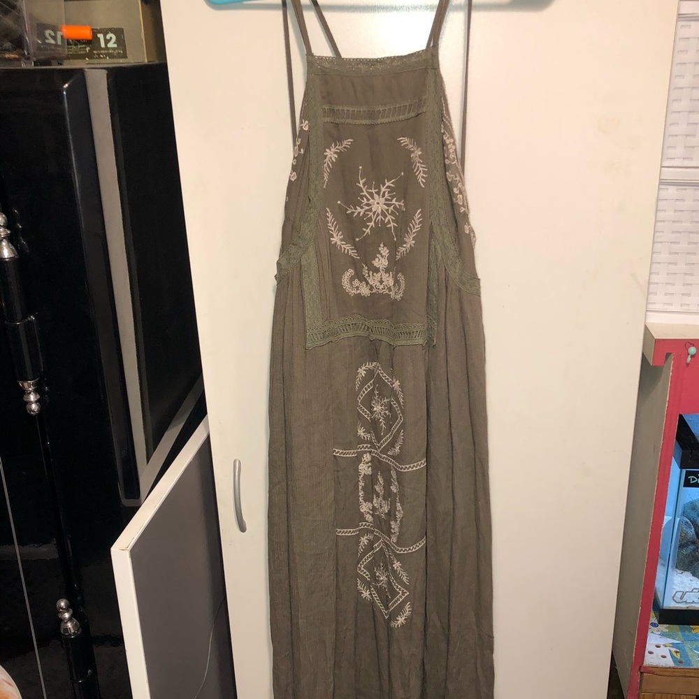 Green summer dress